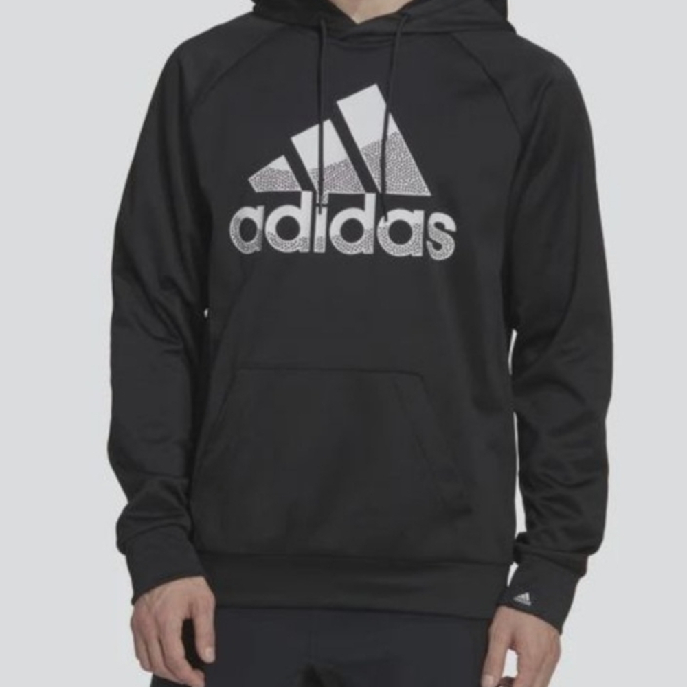 Adidas women's  Black and White Logo Hoodie